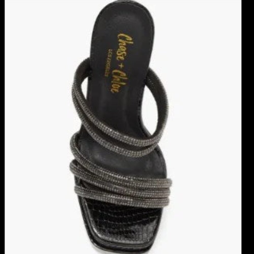 CHASE AND CHLOE Embellished Multi Strap Sandal (Women)